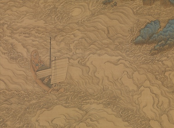 清王翬蛟門曉發圖　軸