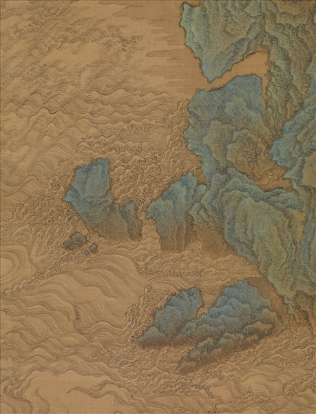 清王翬蛟門曉發圖　軸