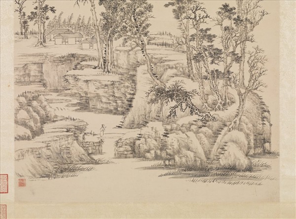 清王翬倣黃公望筆意　軸