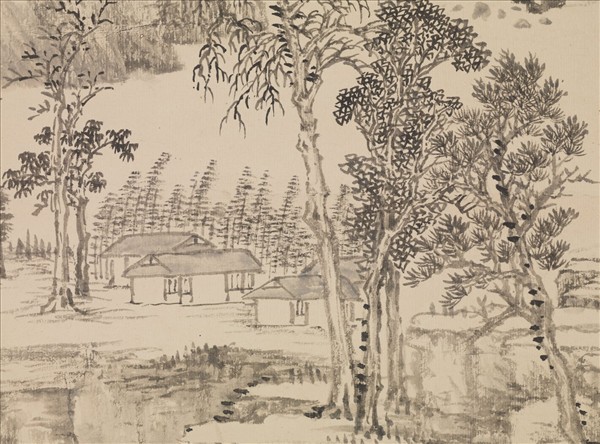 清王翬倣黃公望筆意　軸