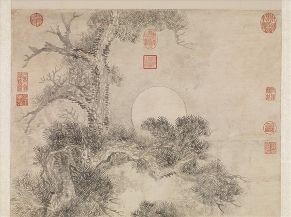 清王翬倣沈周古松圖　軸