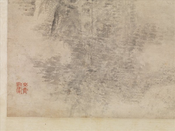 清王翬倣沈周古松圖　軸