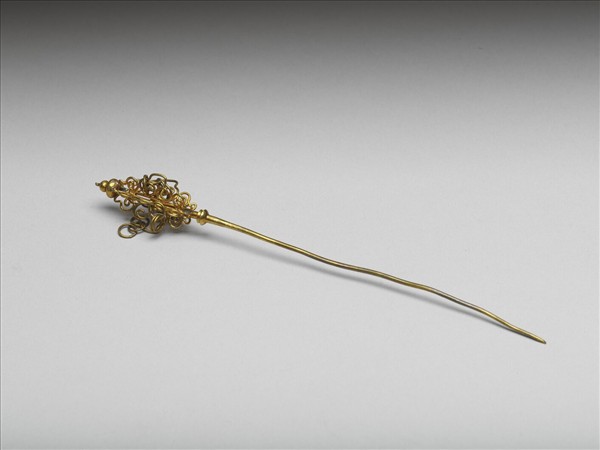 鍍金如意雲耳挖簪