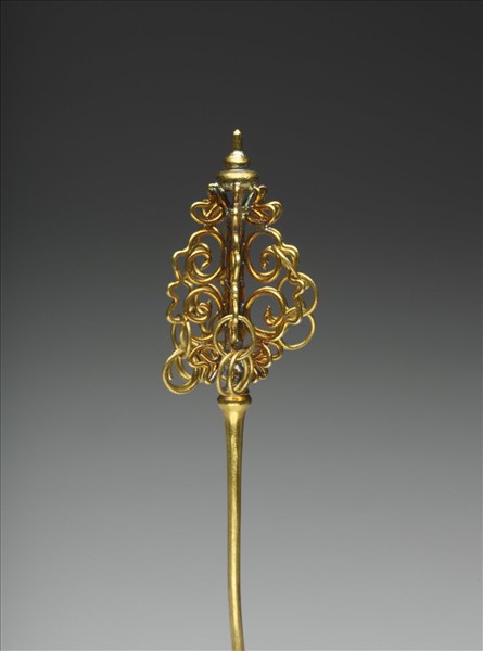 鍍金如意雲耳挖簪