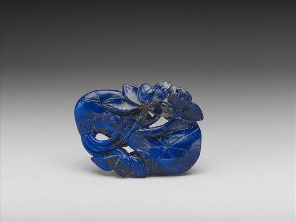 青金石鏤空荷花珮