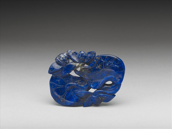 青金石鏤空荷花珮