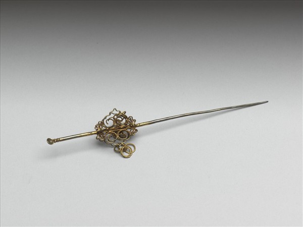 鍍金如意雲耳挖簪