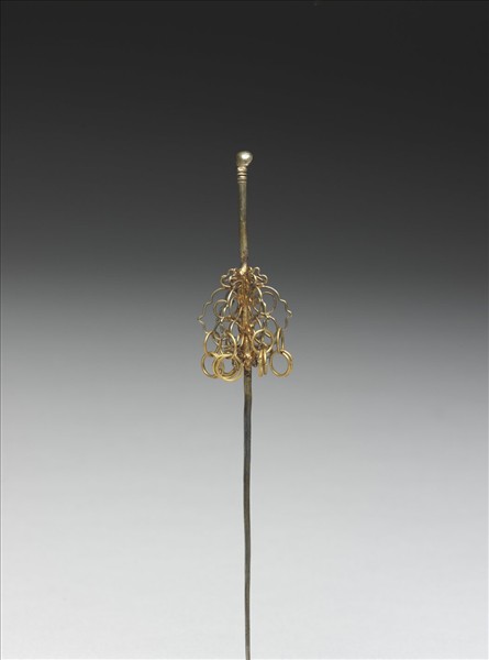 鍍金如意雲耳挖簪