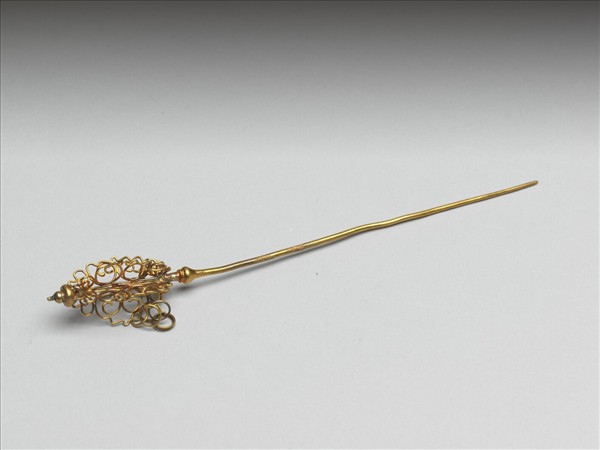 鍍金如意雲耳挖簪