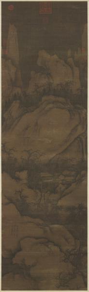 宋郭熙關山春雪圖　軸