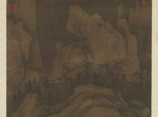 宋郭熙關山春雪圖　軸