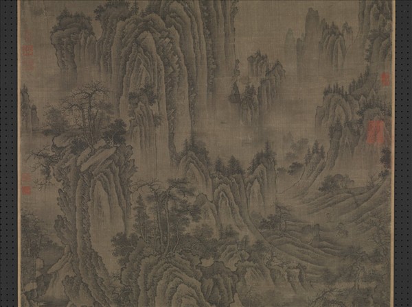 宋人秋山圖　軸