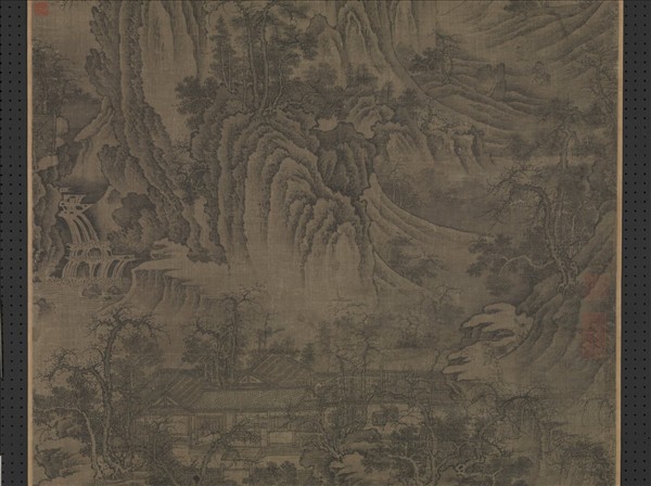 宋人秋山圖　軸