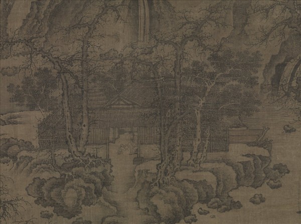 宋人秋山圖　軸