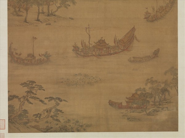 元吳廷暉龍舟奪標　軸