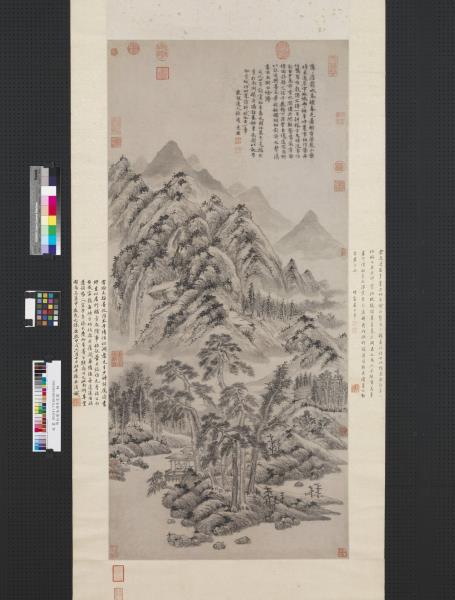 明杜瓊南湖草堂圖　軸