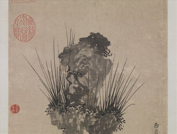 明沈貞吉畫菖蒲　軸