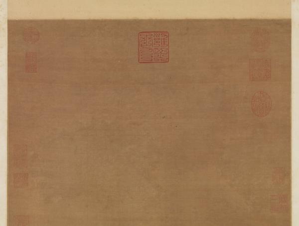 明宣宗畫金盆鵓鴿　軸