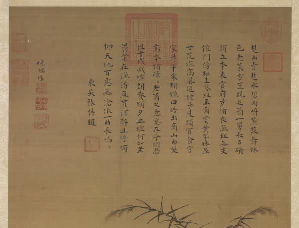 明倪端捕魚圖　軸