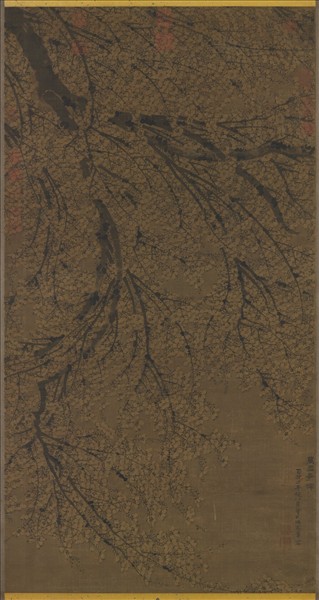 明陳憲章畫梅花　軸