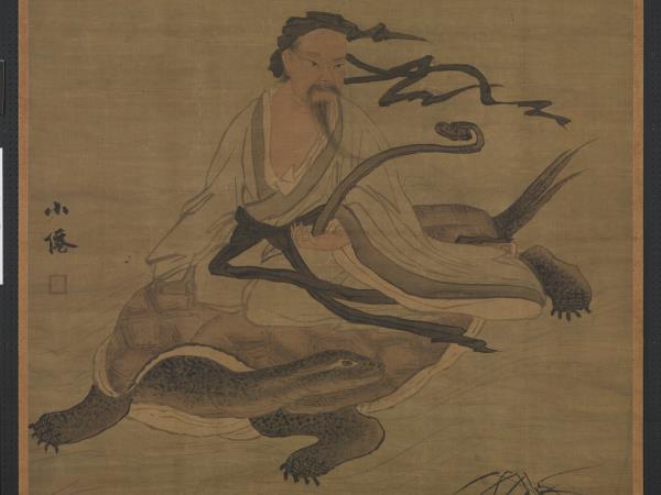 明吳偉畫北海真人像　軸