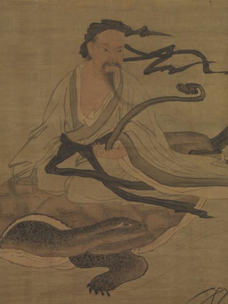 明吳偉畫北海真人像　軸