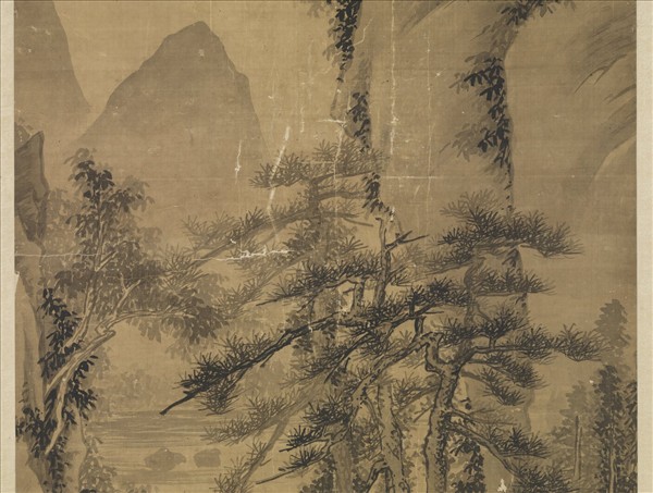 明沈周蒼厓高話圖　軸