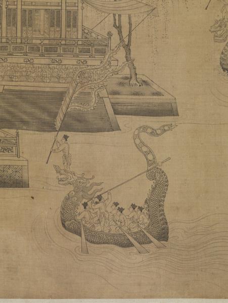 元王振鵬龍池競渡圖　卷