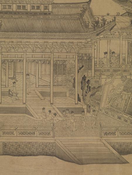 元王振鵬龍池競渡圖　卷