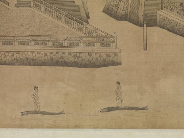 元王振鵬龍池競渡圖　卷