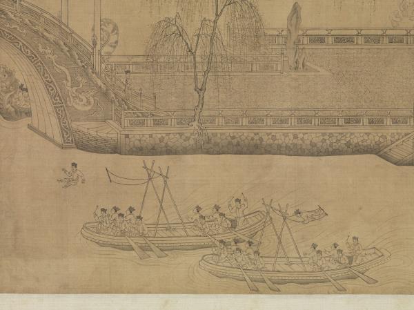 元王振鵬龍池競渡圖　卷