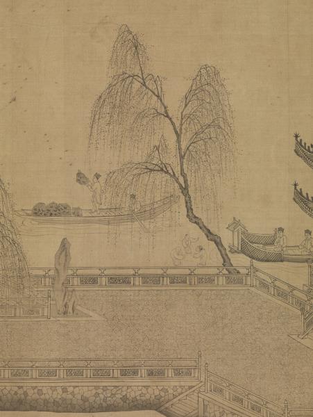 元王振鵬龍池競渡圖　卷