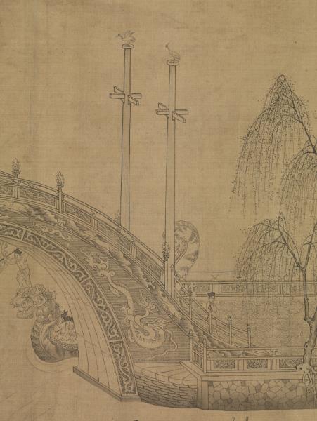 元王振鵬龍池競渡圖　卷