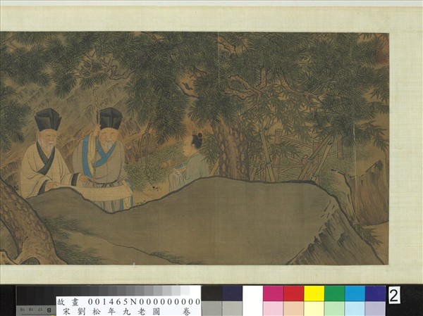宋劉松年九老圖　卷