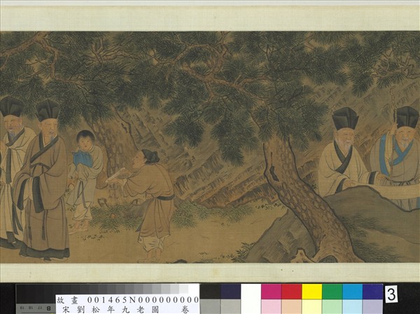 宋劉松年九老圖　卷