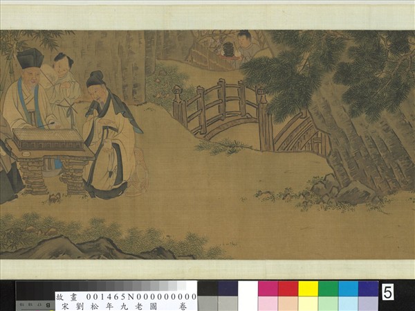 宋劉松年九老圖　卷