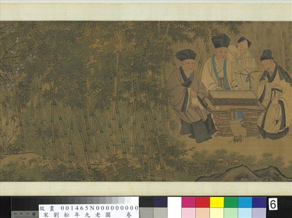 宋劉松年九老圖　卷