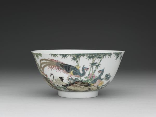 琺瑯彩瓷五倫圖碗