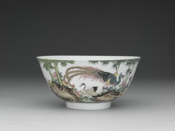 琺瑯彩瓷五倫圖碗