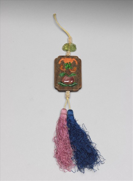 茄楠嵌寶石福壽萬年香佩