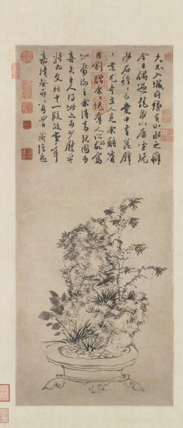 明陳淳崑璧圖　軸