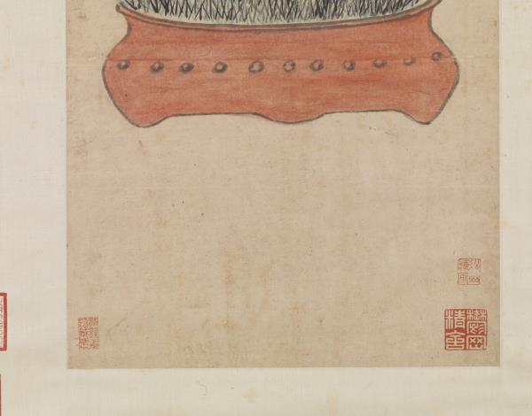 明王穀祥盤石菖蒲　軸