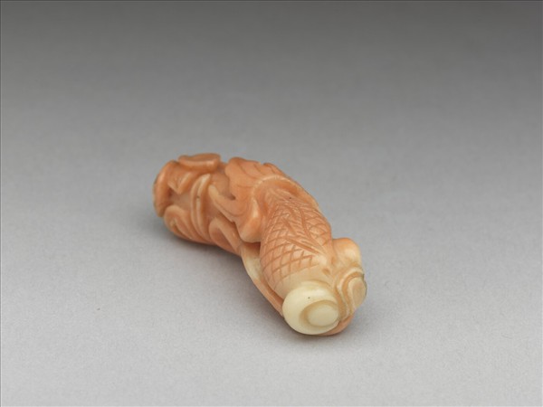 珊瑚金魚荷葉墜飾