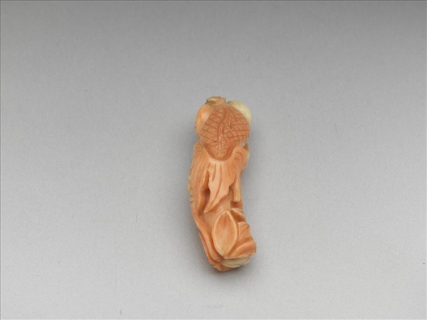 珊瑚金魚荷葉墜飾