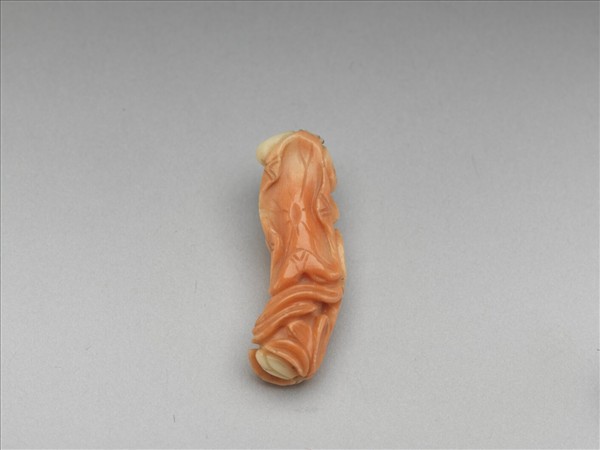 珊瑚金魚荷葉墜飾