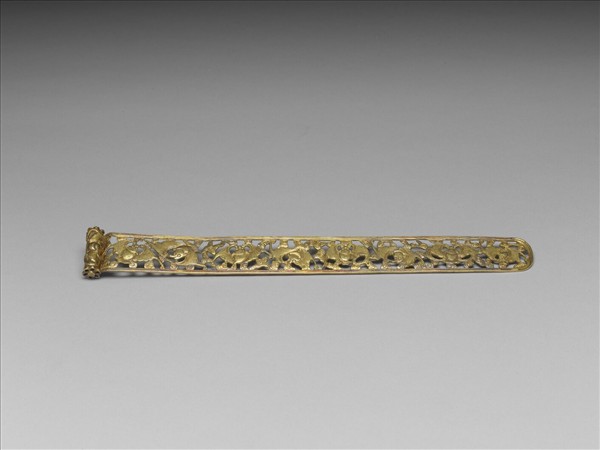 鍍金鏤空蝙蝠扁方