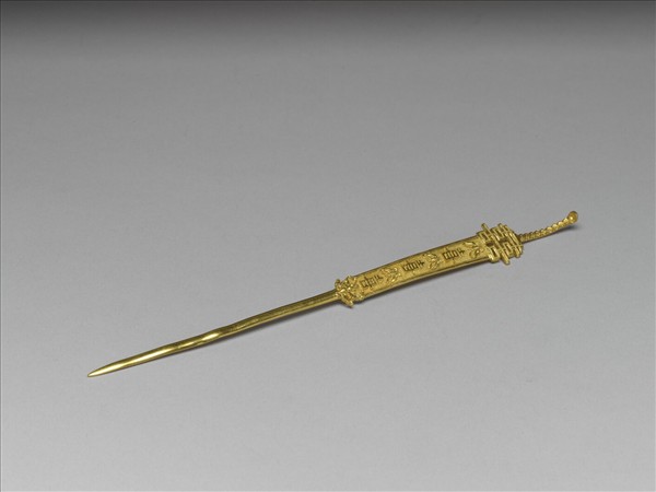 金囍蝶紋耳挖簪