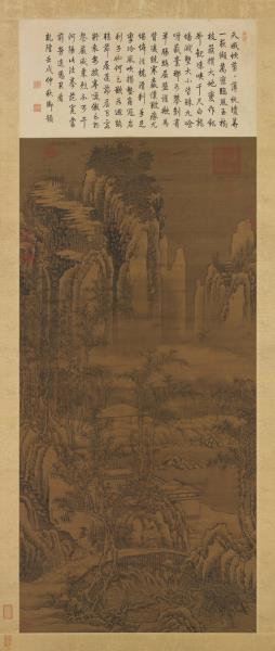 宋郭熙雪山行旅圖　軸