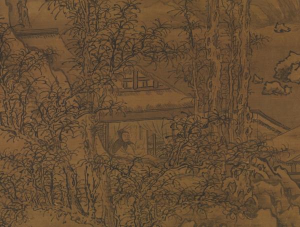 宋郭熙雪山行旅圖　軸