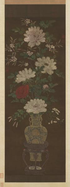 宋人華春富貴圖　軸